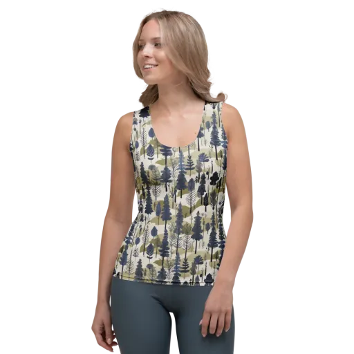Whispering Canopy on a Women's Tank Top
