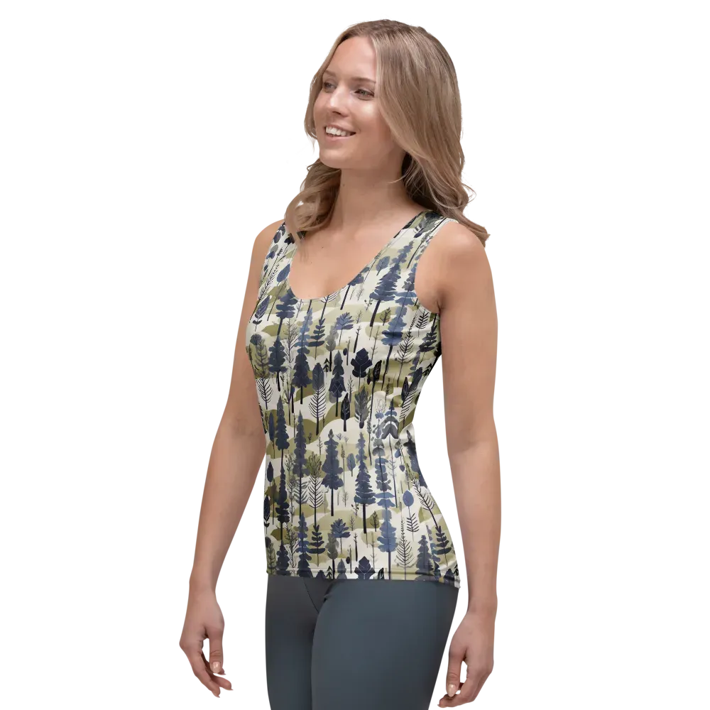 Whispering Canopy on Women's Tank Top — Left Front