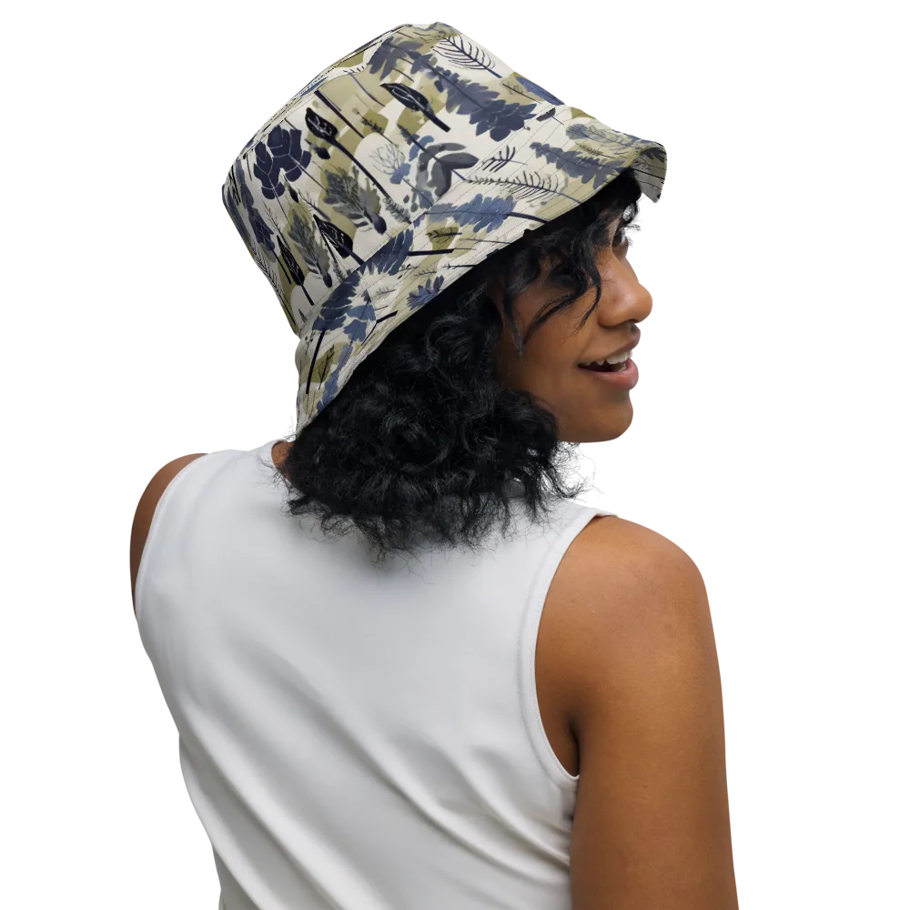 Whispering Canopy on Reversible Bucket Hat — Right Outside