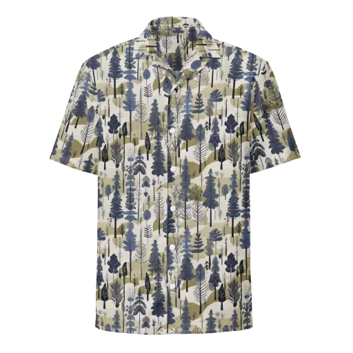 Whispering Canopy on a Button Shirt