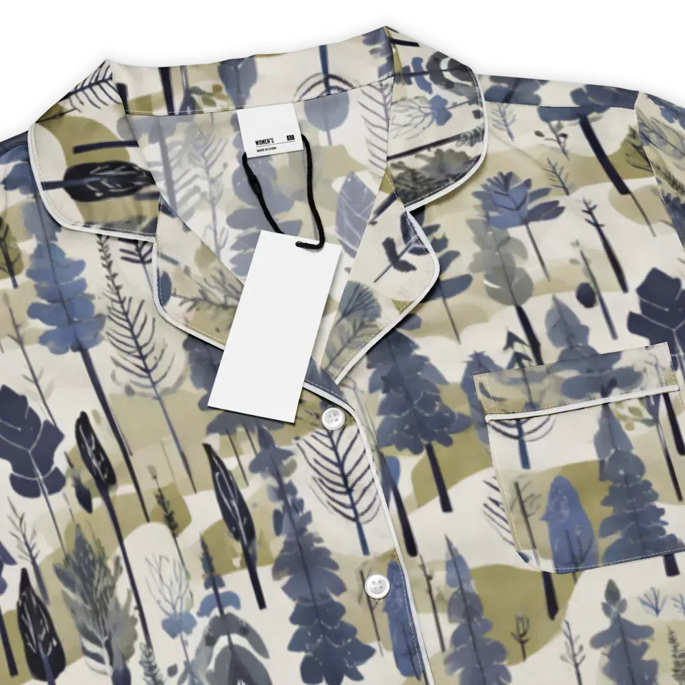Whispering Canopy on Women's Short Sleeve Pajama Top — Product details