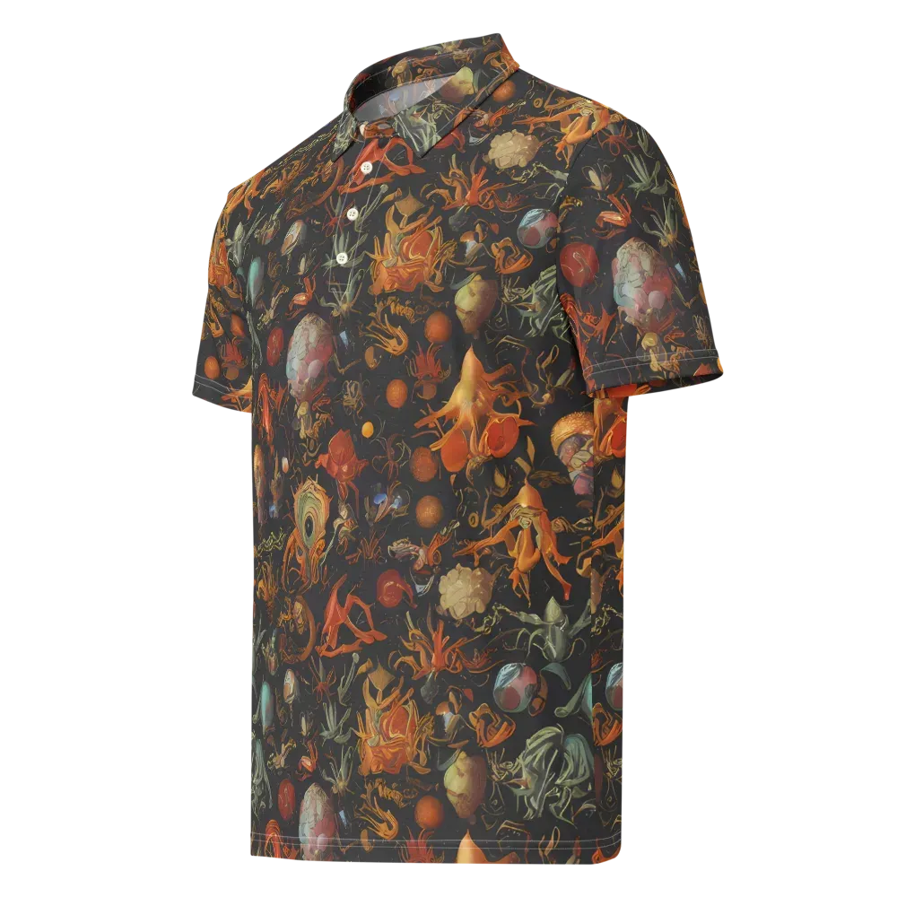 Florescent Void on Men's Slim Fit Polo Shirt — Left Front