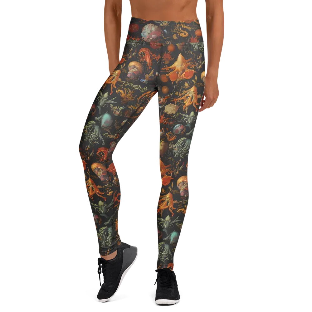 Florescent Void on Yoga Leggings — Front