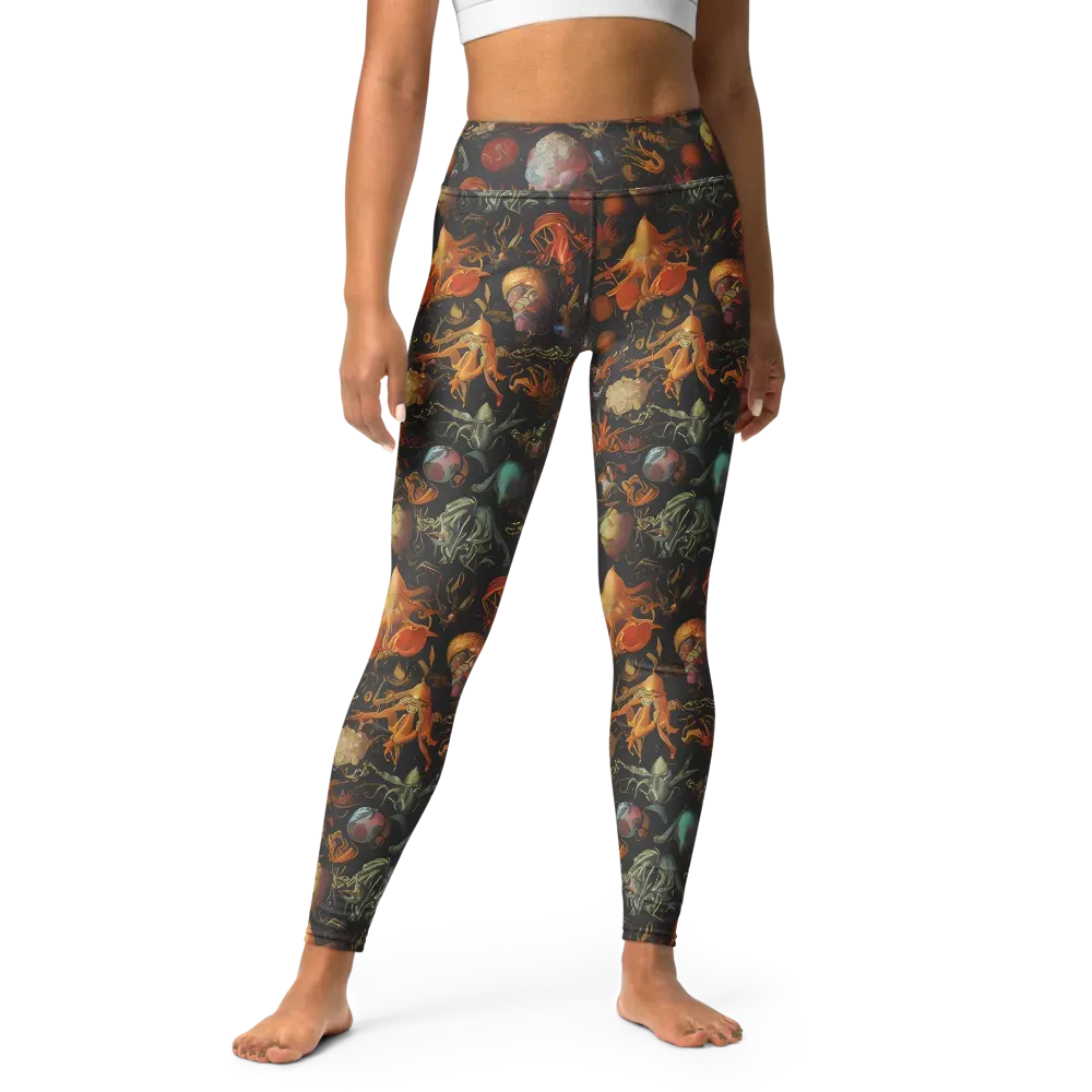 Florescent Void on Yoga Leggings — Front