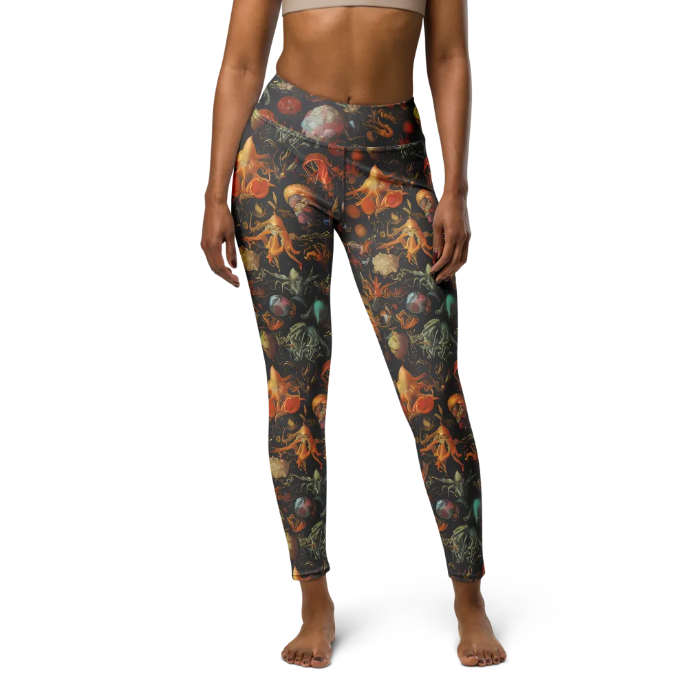 Florescent Void on Yoga Leggings — Front