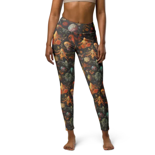 Florescent Void on a Yoga Leggings
