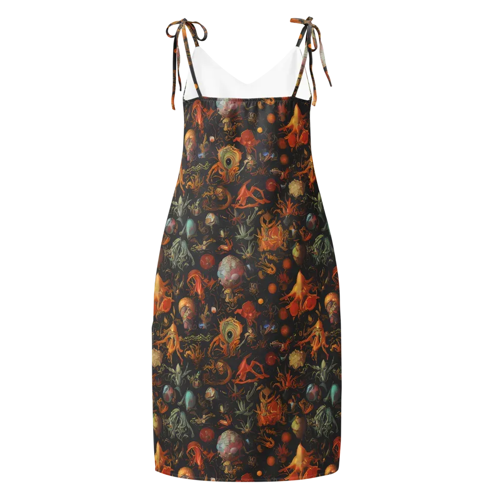 Florescent Void on Slip Dress — Back