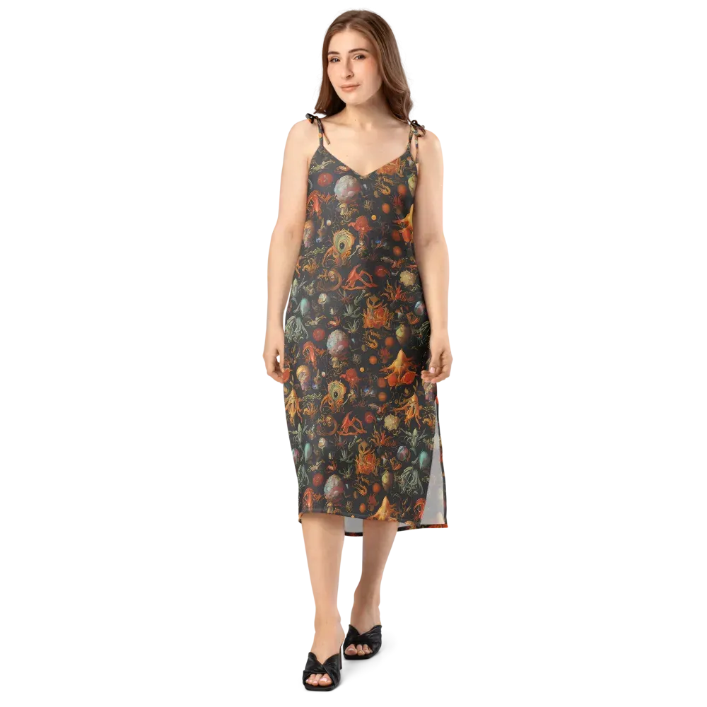 Florescent Void on Slip Dress — Front