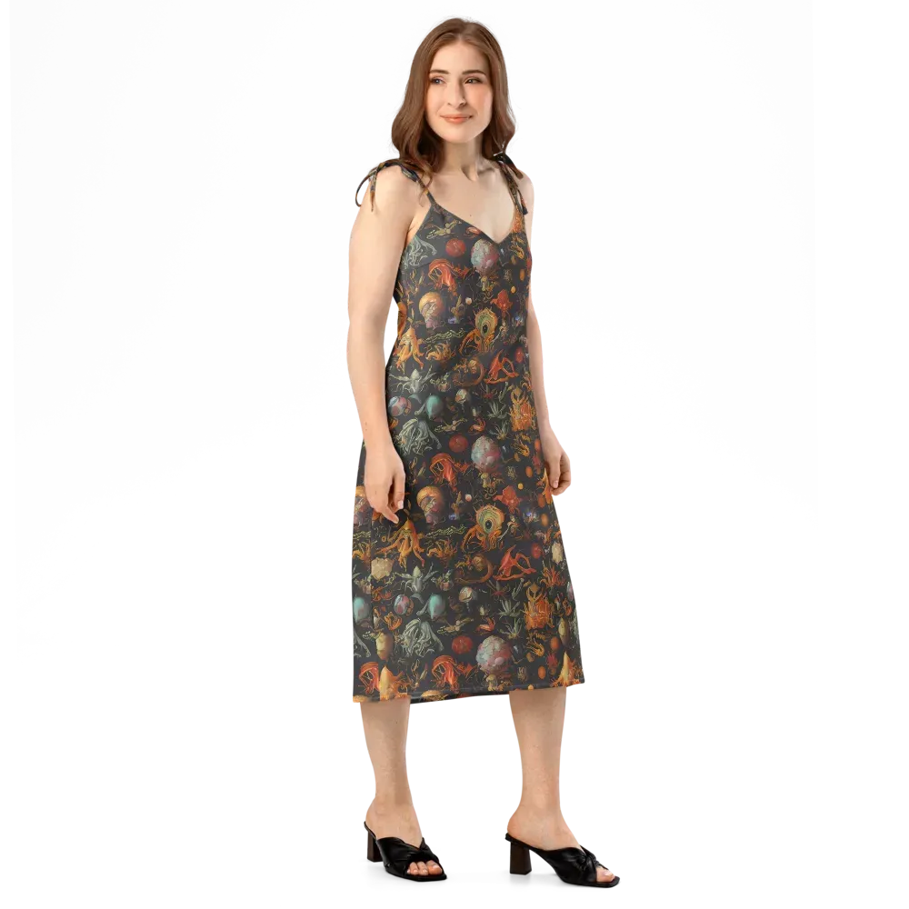 Florescent Void on Slip Dress — Right Front