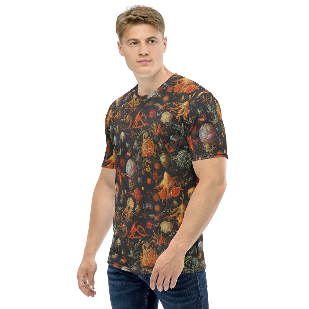 Florescent Void on Men's Crew Neck T-Shirt — Left