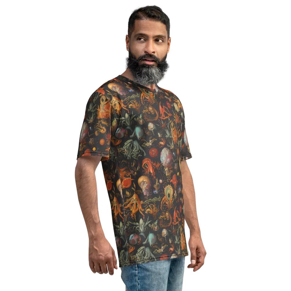 Florescent Void on Men's Crew Neck T-Shirt — Right