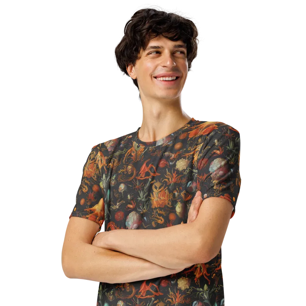 Florescent Void on Men's Crew Neck T-Shirt — Left Front