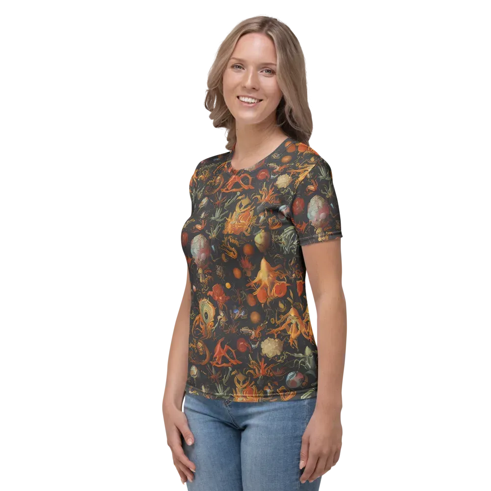 Florescent Void on Women's Crew Neck T-Shirt — Left
