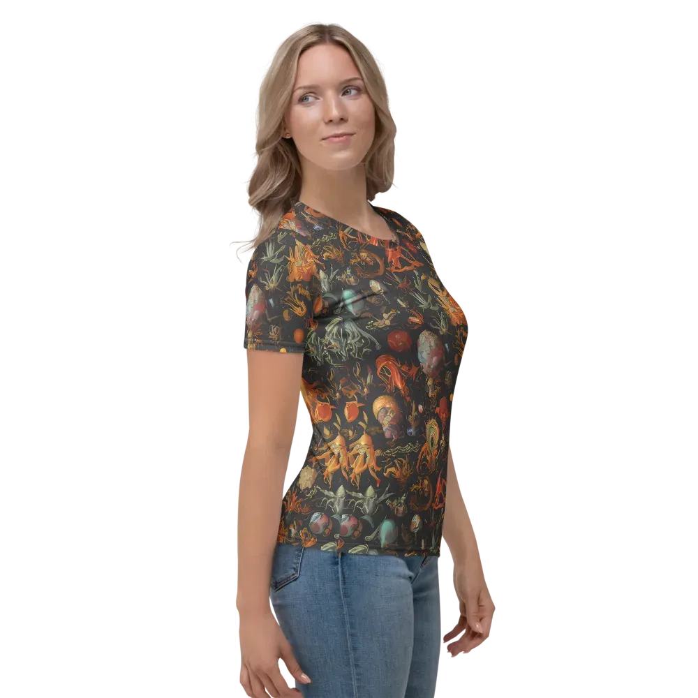 Florescent Void on Women's Crew Neck T-Shirt — Right