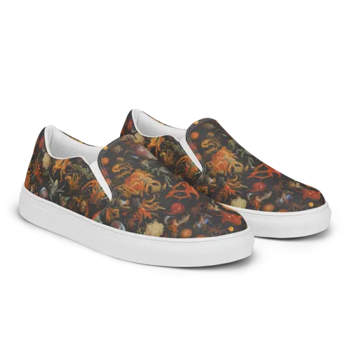 Florescent Void on a Men's Slip-On Canvas Shoes