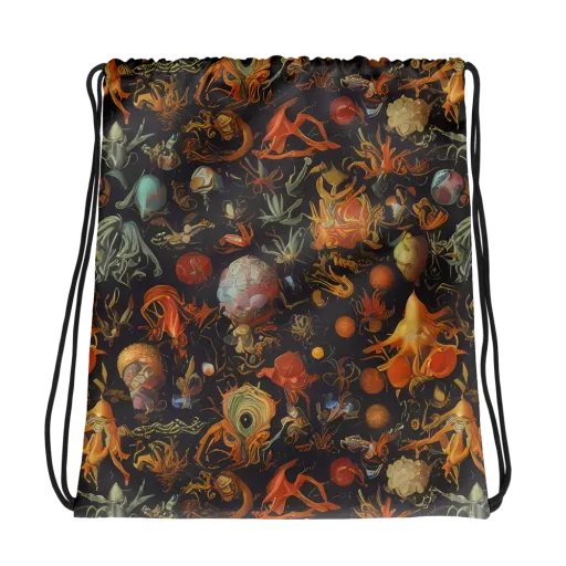 Florescent Void on a Drawstring Bag