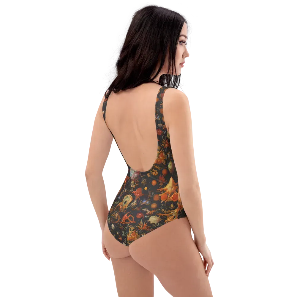 Florescent Void on One-Piece Swimsuit — Right Back