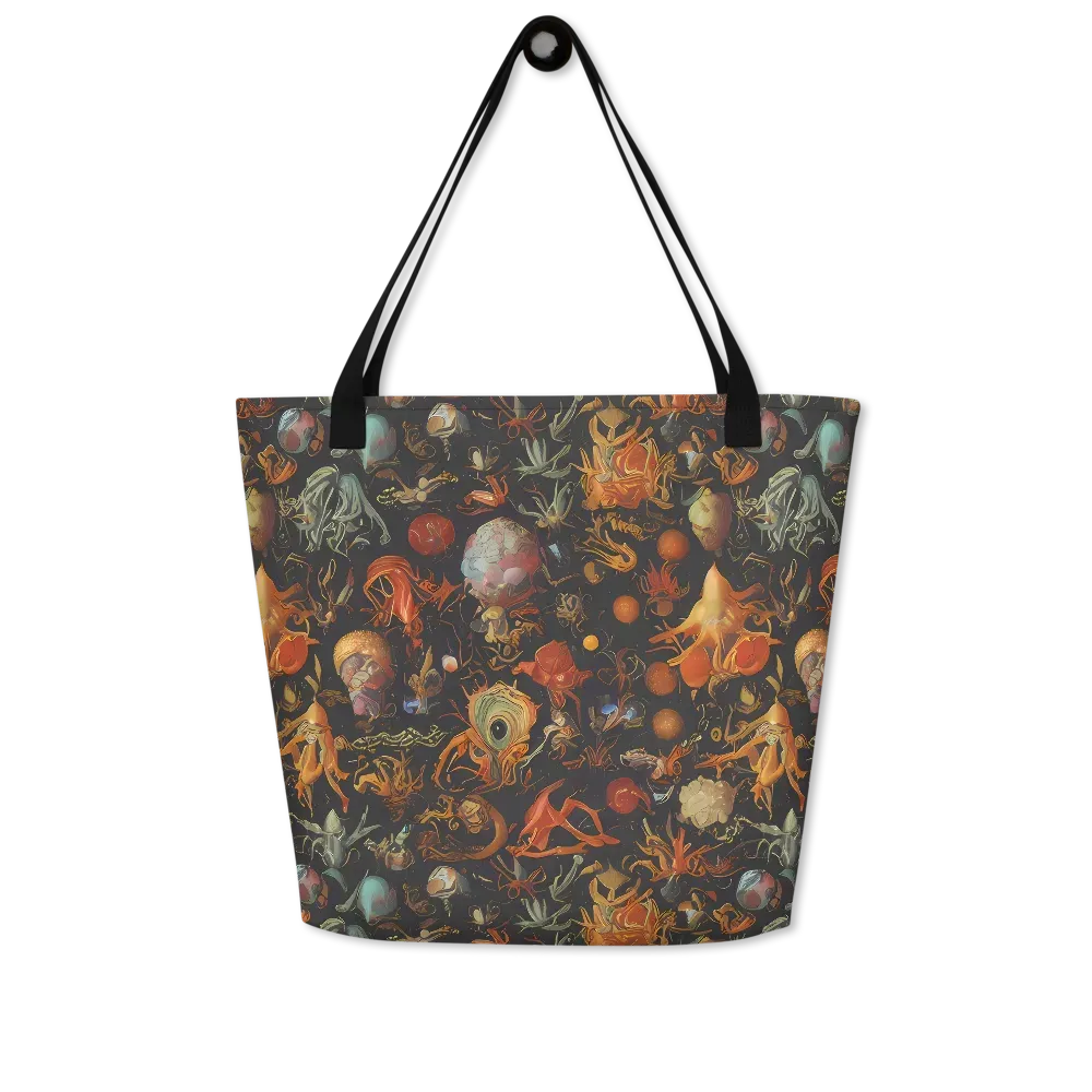 Florescent Void on Large Tote Bag W/ Pocket — Front