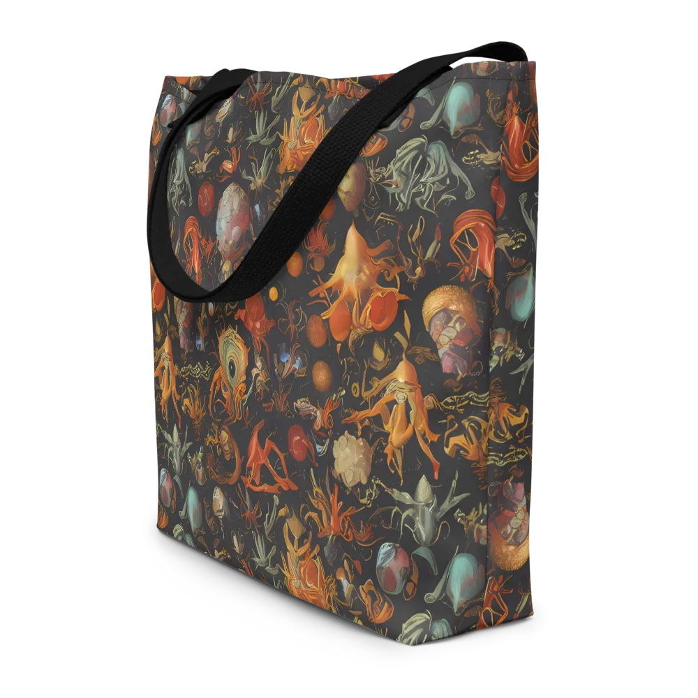 Florescent Void on Large Tote Bag W/ Pocket — Front