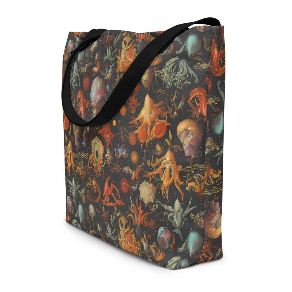 Florescent Void on Large Tote Bag W/ Pocket — Front