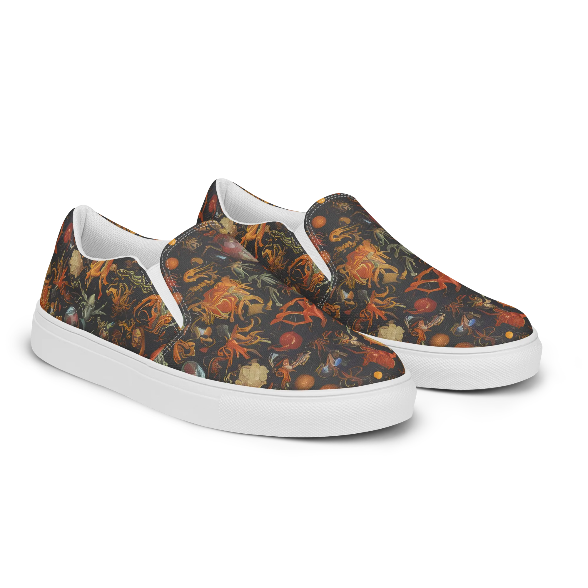 Florescent Void on Women's Slip-On Canvas Shoes — Right Front
