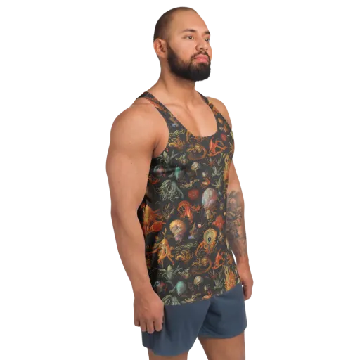 Florescent Void on a Men's Tank Top
