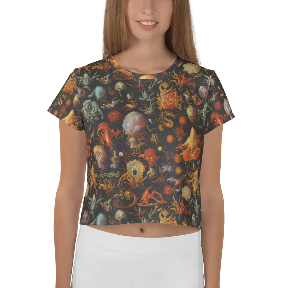 Florescent Void on Crop Tee — Front