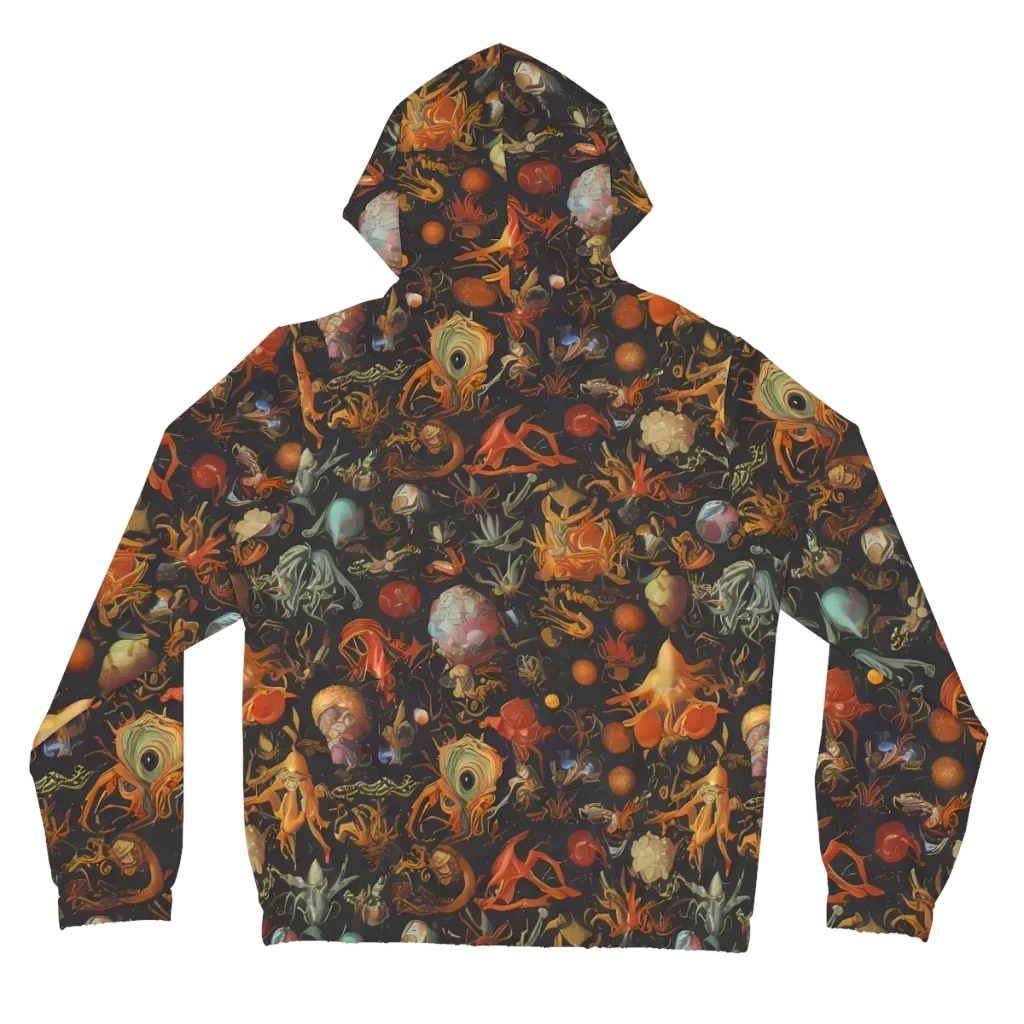 Florescent Void on Women's Full-Zip Hoodie — Back