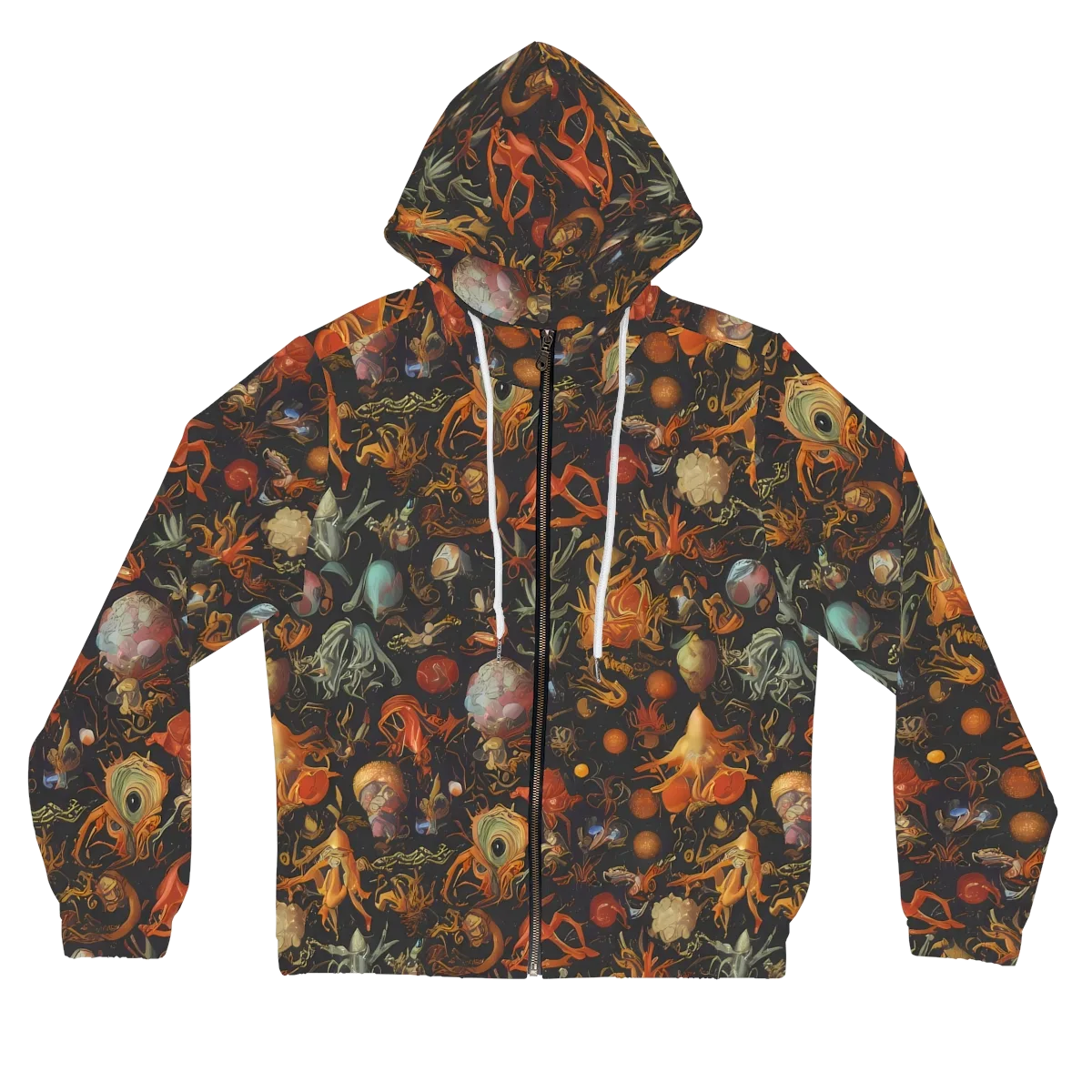 Florescent Void on Women's Full-Zip Hoodie — Front
