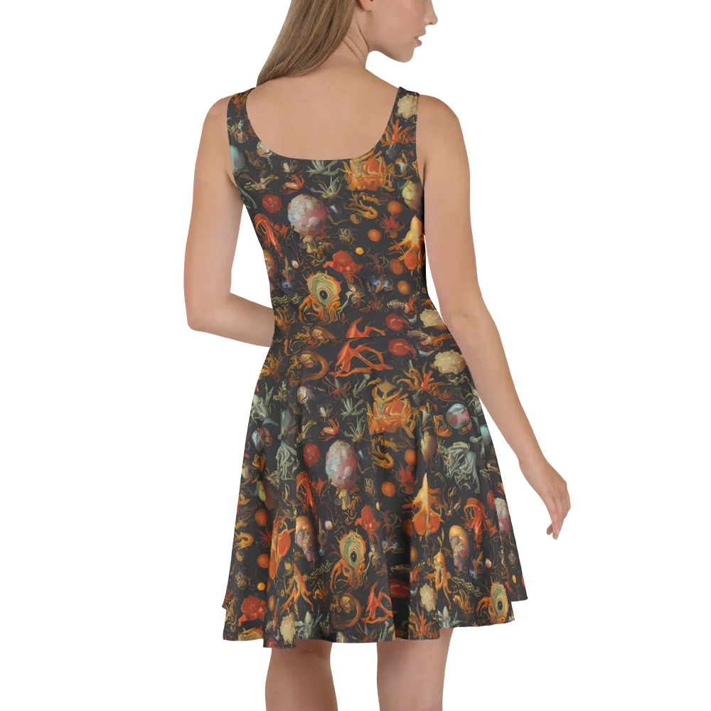 Florescent Void on Skater Dress — Back