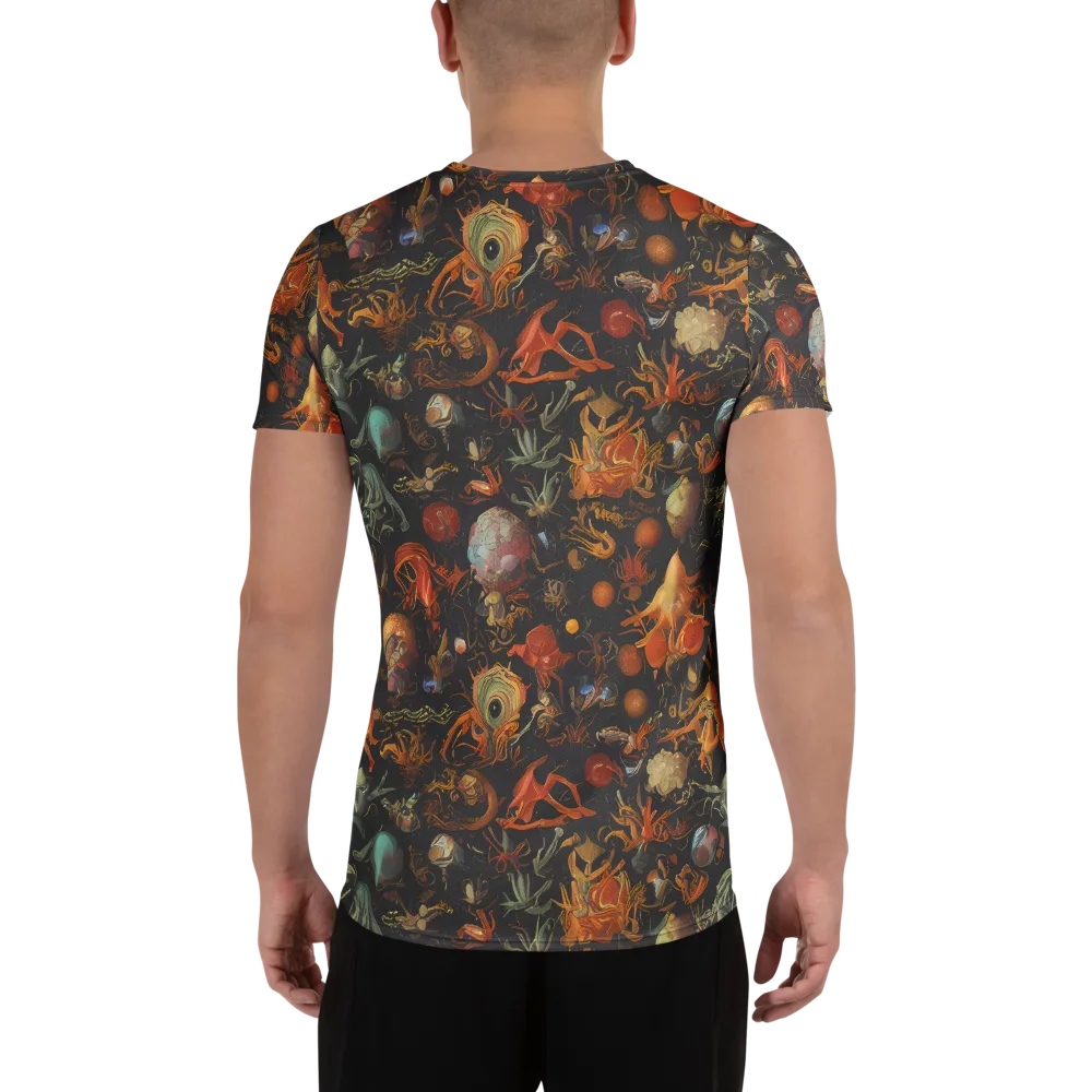 Florescent Void on Men's Athletic T-Shirt — Back