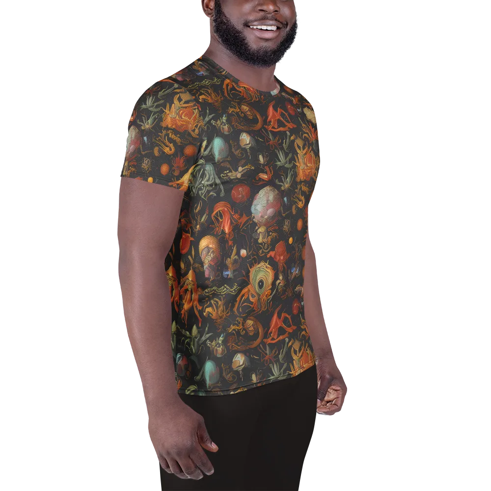 Florescent Void on Men's Athletic T-Shirt — Right
