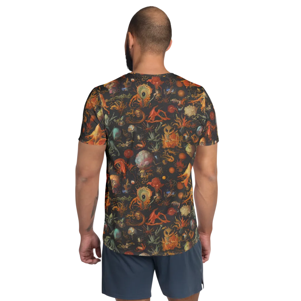 Florescent Void on Men's Athletic T-Shirt — Back