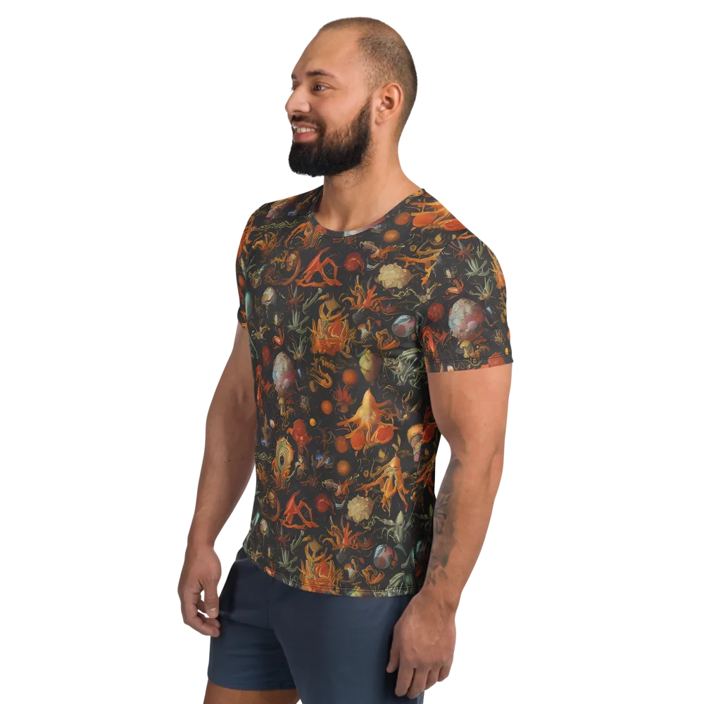 Florescent Void on Men's Athletic T-Shirt — Left