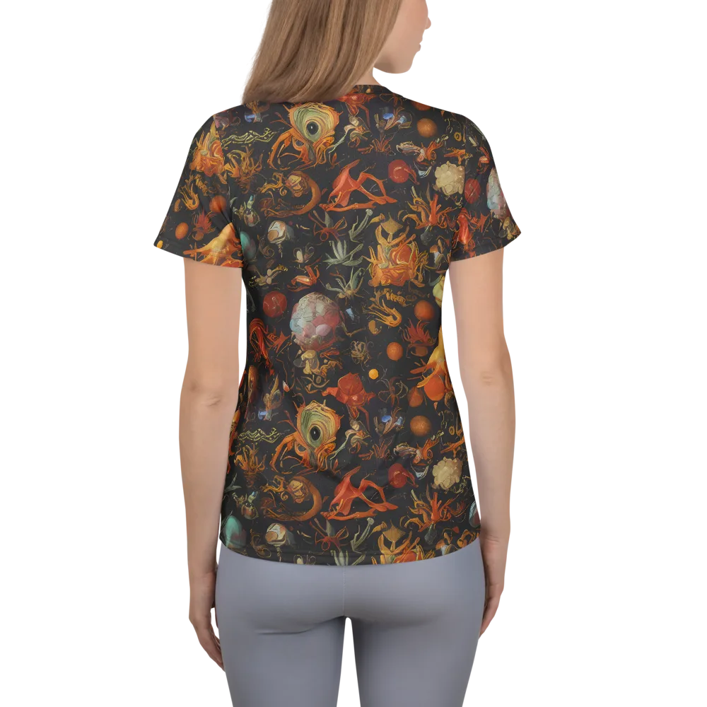 Florescent Void on Women's Athletic T-Shirt — Back