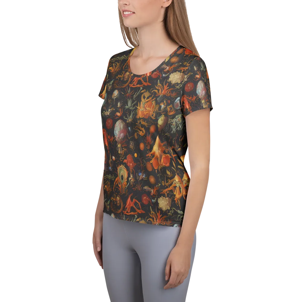 Florescent Void on Women's Athletic T-Shirt — Left