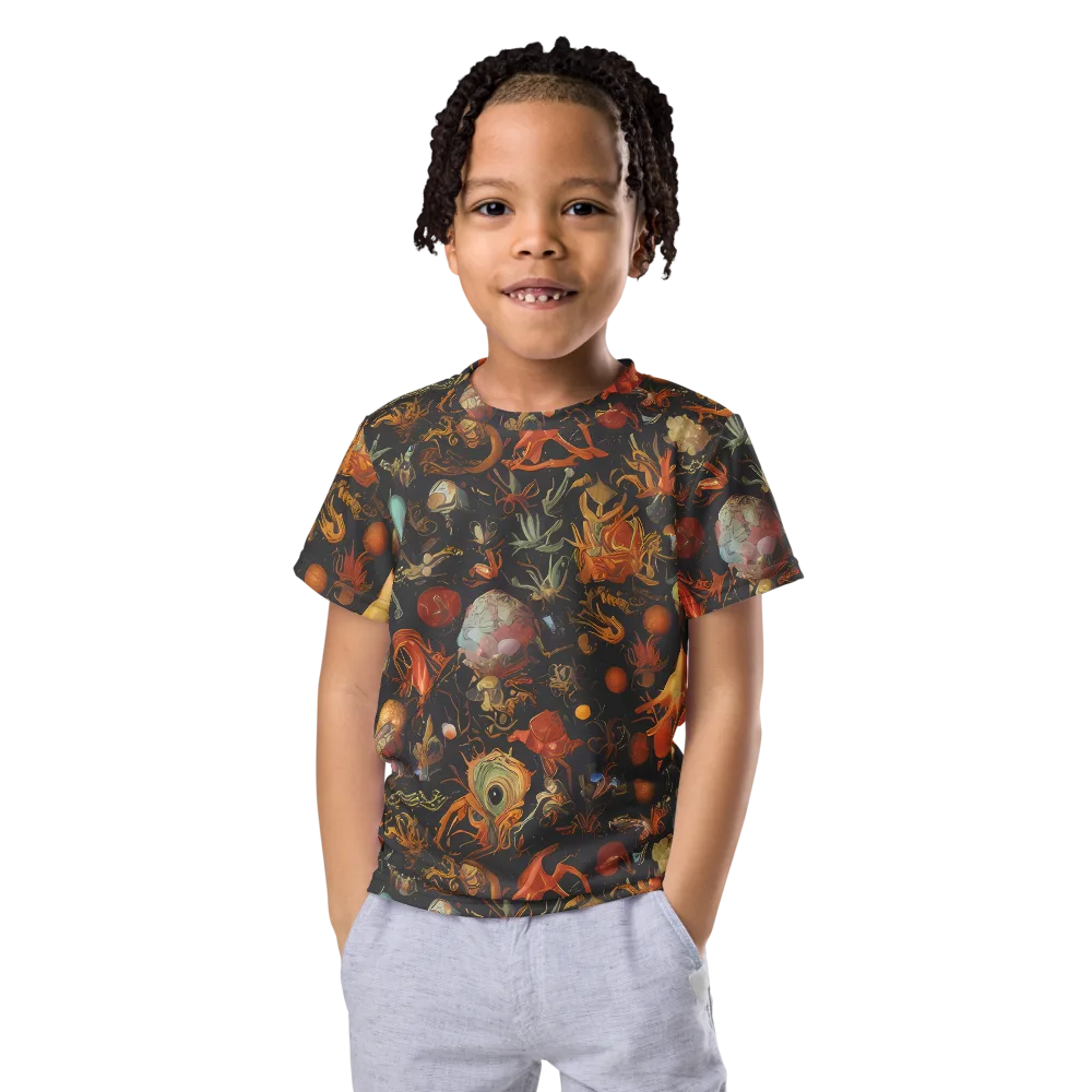 Florescent Void on Kids Crew Neck T-Shirt — Front
