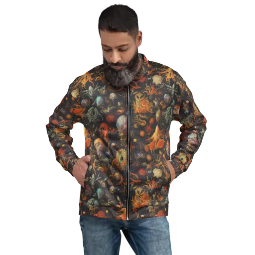 Florescent Void on a Bomber Jacket