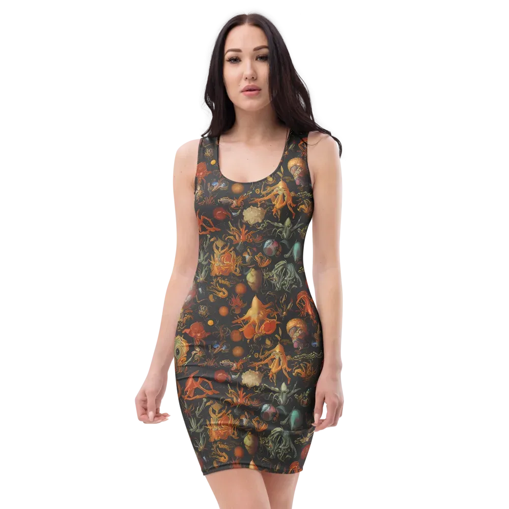 Florescent Void on Bodycon Dress — Front