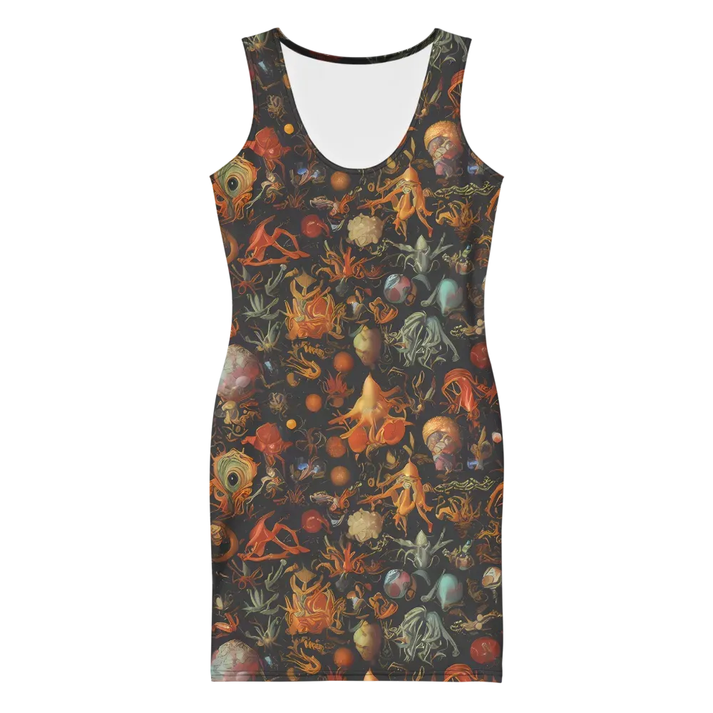 Florescent Void on Bodycon Dress — Front