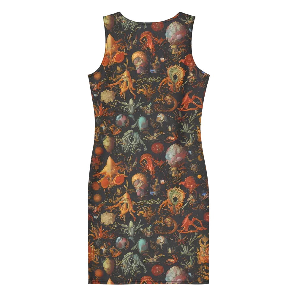 Florescent Void on Bodycon Dress — Back