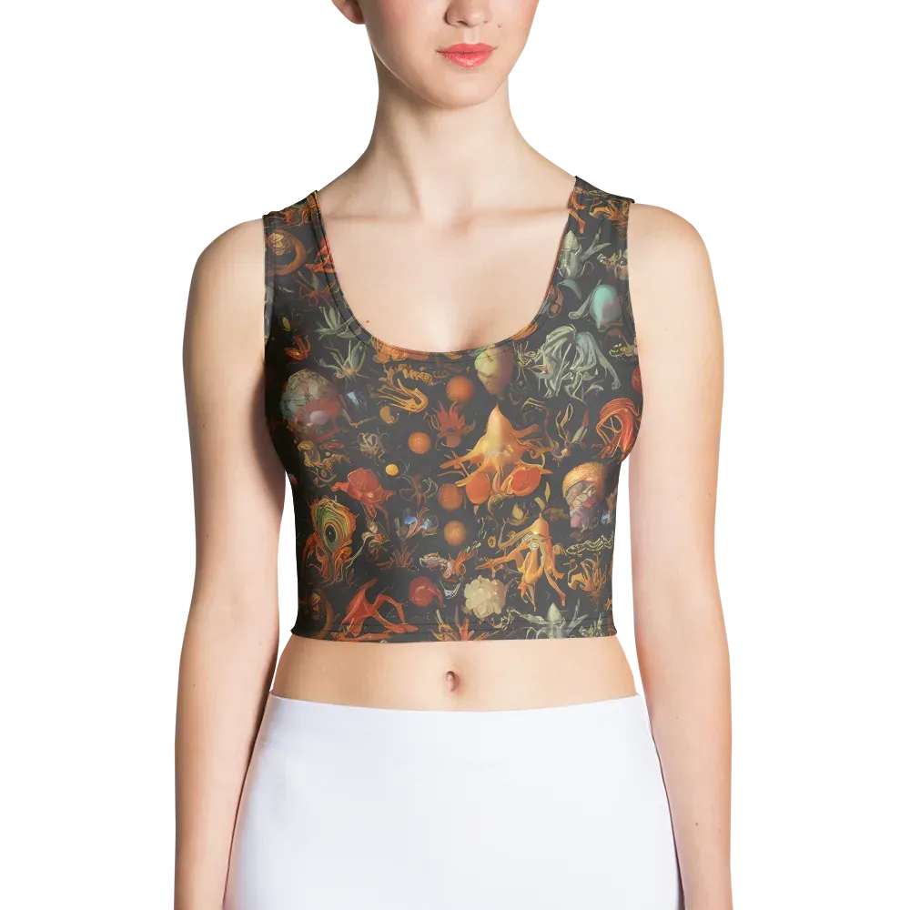 Florescent Void on Crop Top — Front
