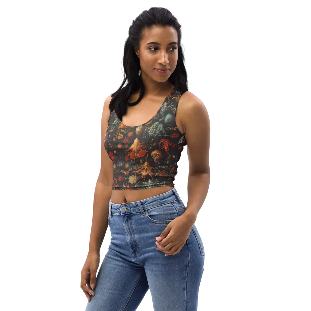 Florescent Void on Crop Top — Left Front