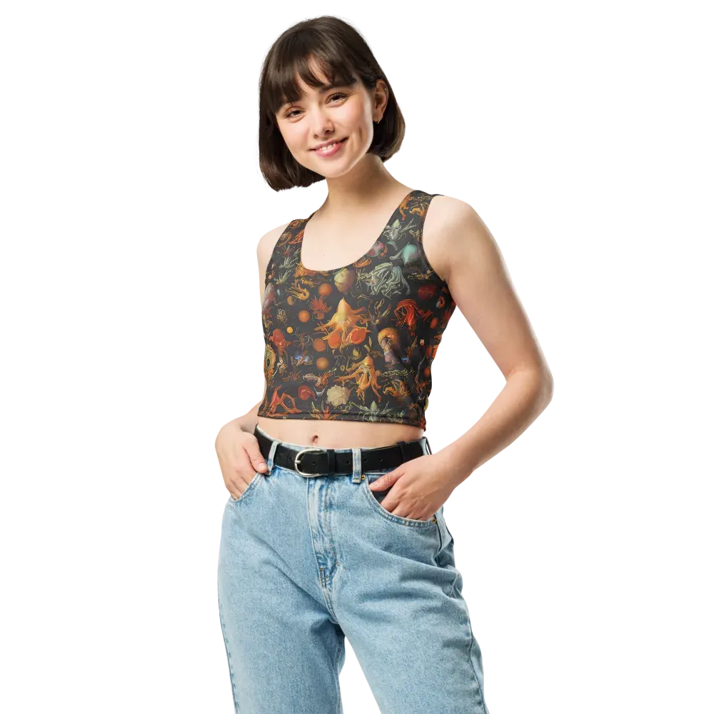 Florescent Void on Crop Top — Front