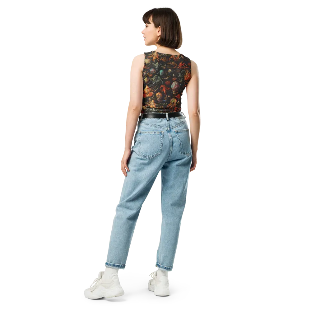 Florescent Void on Crop Top — Back