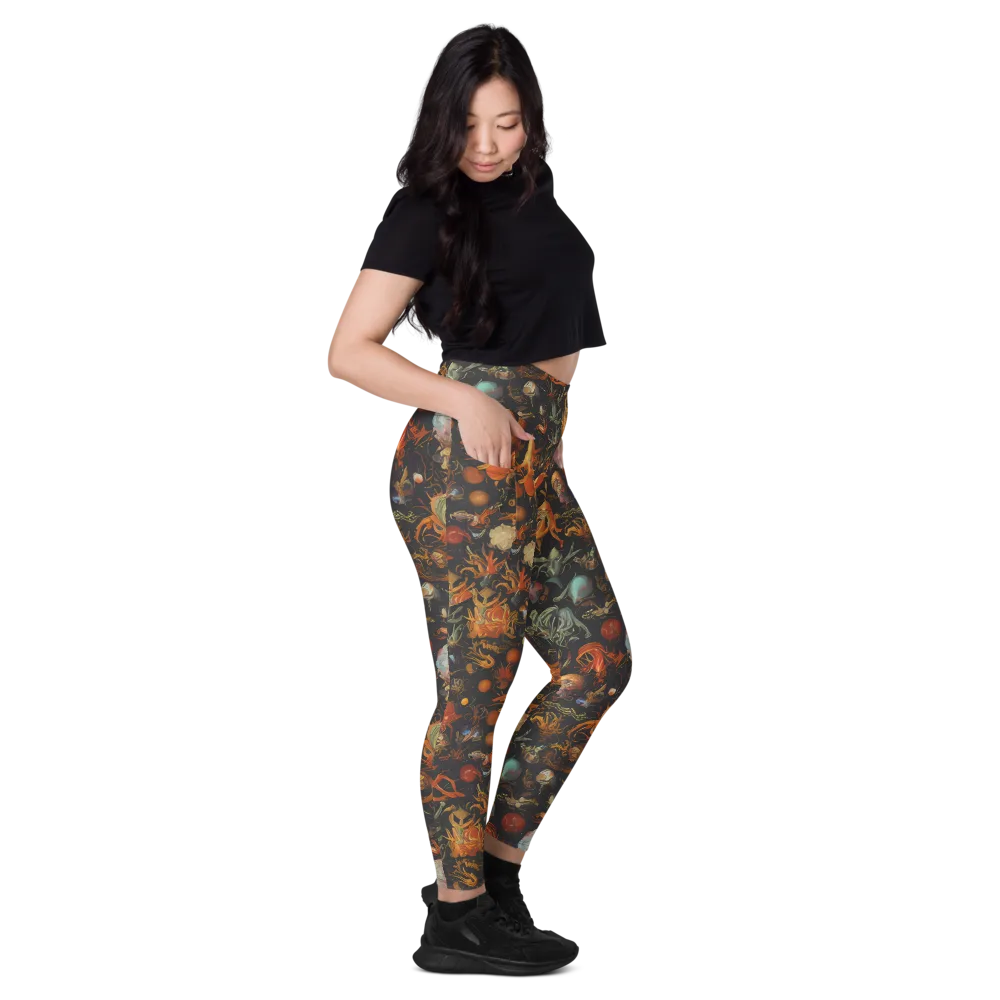 Florescent Void on Leggings with Pockets — Right