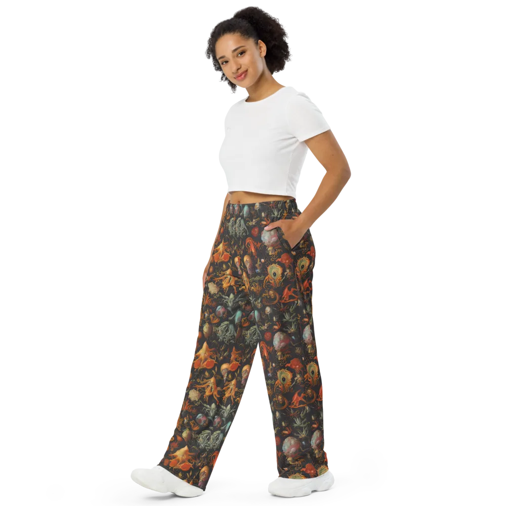 Florescent Void on Wide-Leg Pants — Left Front