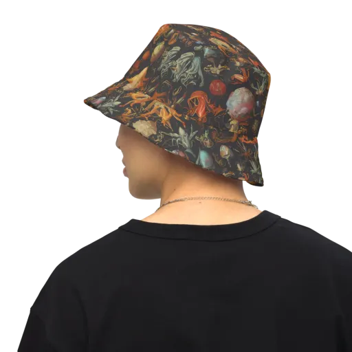Florescent Void on a Reversible Bucket Hat