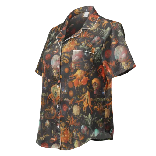 Florescent Void on a Women's Short Sleeve Pajama Top