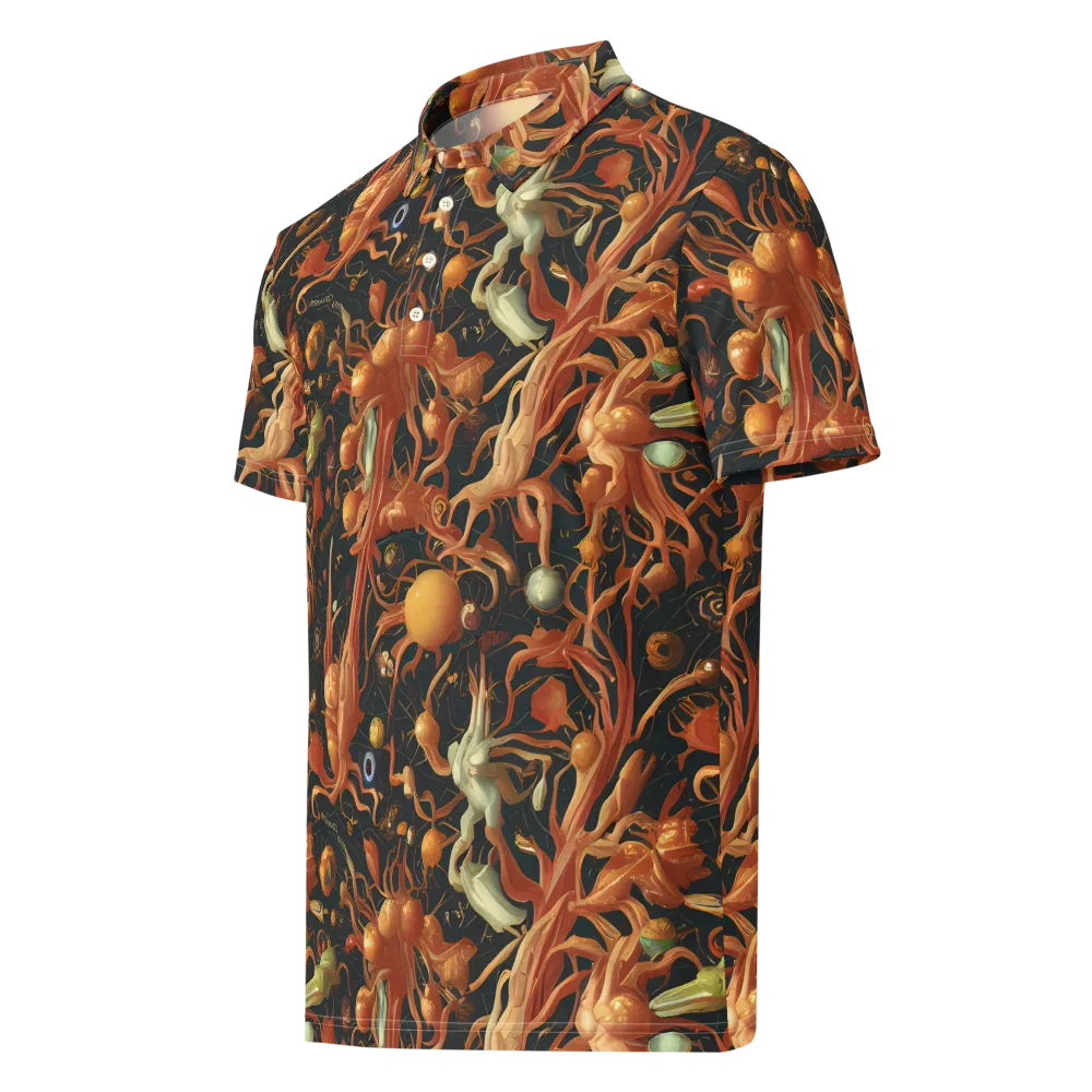 Bosschaert's Nebula on Men's Slim Fit Polo Shirt — Left Front